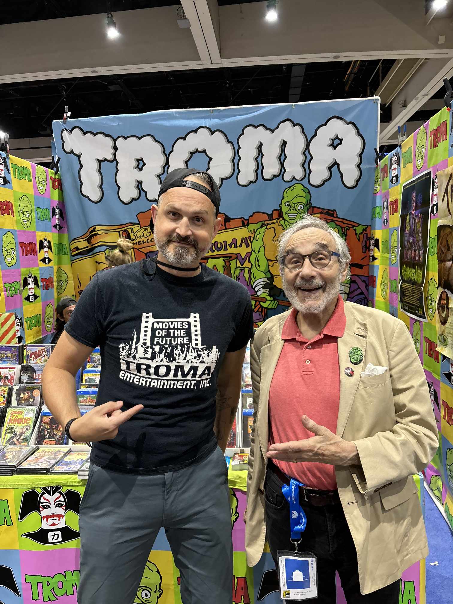 Steve Uchrin at the Troma booth